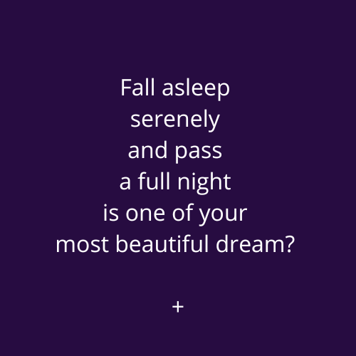 S'endormir sereinement pour une nuit paisible